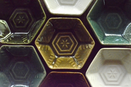 「豆皿（雪結晶）」５枚セット | 皿 陶芸工房 雲歩窯