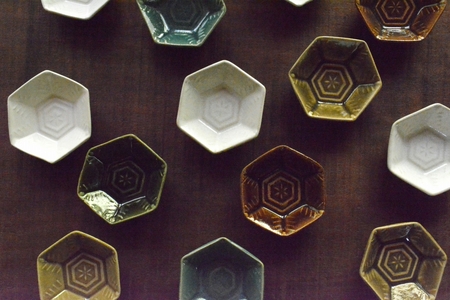 「豆皿（雪結晶）」５枚セット | 皿 陶芸工房 雲歩窯