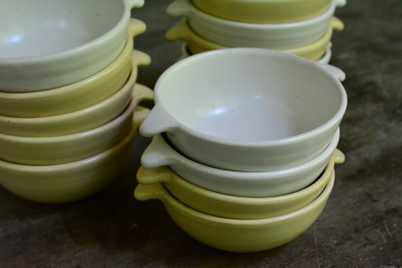 「耐熱スープ皿」２色セット ※直火調理OK | 皿 陶芸工房 雲歩窯