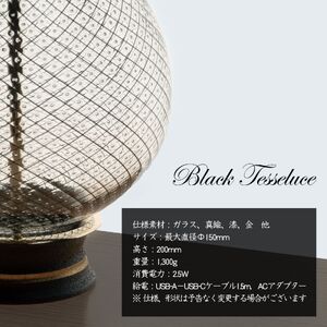 ブラック テッセルーチェ 照明 ランプ インテリア  Black Tesseluce 信州 長野県 富士見町