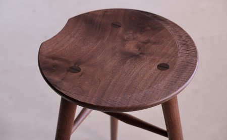 木工yamagen Crescent stool［walnut］ | 長野県富士見町 | ふるさと