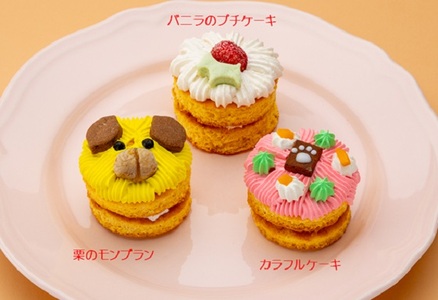ワンちゃんプチケーキ　3種セット（犬用） 加工品 惣菜 冷凍 