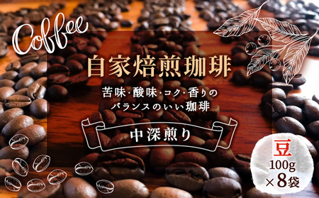 自家焙煎珈琲屋　Rowan Coffee ローワンブレンド（800g） 飲料 コーヒー豆 飲み物 中深煎り ブレンドコーヒー