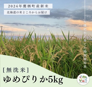 A255【令和６年産】ゆめぴりか（無洗米）特Aランク 5kg 北海道 鷹栖町 たかすのおむすび 米 コメ ご飯 無洗米 お米 ゆめぴりか