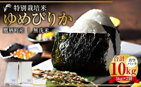 【令和7年産】 ゆめぴりか （無洗米） 真空パック 5kg×2袋 10kg 北海道 鷹栖町 たかすタロファーム 米 コメ こめ ご飯 無洗米 お米 ゆめぴりか コメ 無洗米