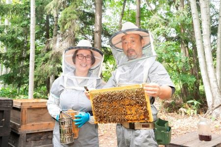 A080はちみつ 春百花1200g 北海道 鷹栖町 山路  みつばち ハチミツ 蜂蜜 ハチ蜜  はちみつ 