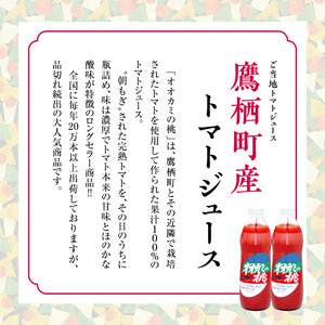 A096 令和５年産 【無塩】トマトジュース「オオカミの桃」（3本セット