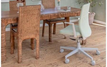 Mmc5_コクヨチェアー　モネット(ダークグレージュ)／クッション・ベージュ／カーペット用（Wキャスター）　／在宅ワーク・テレワークにお勧めの椅子