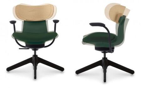 Mlc1_コクヨチェアー　イングライフ(ブラック)／背クッション・肘つき・フローリング用（Vキャスター）　／在宅ワーク・テレワークにお勧めの椅子