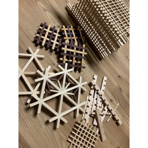 伝統工芸にふれる、組子体験　Fコース（組子鍋敷き）（パズル）