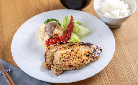 SF05-25C 無添加！さんさん豚みそ漬けセット／（ステーキ:100g×3P・スライス:180g×2P）// 長野県産豚肉 南信州 ポーク ステーキ バークシャー種 薄切り 味噌漬け 安全 安心 冷凍