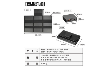キャンプ アウトドア FUTURE FOX (フューチャー フォックス) ポータブル蓄電池 専用 ソーラーパネル18W 折りたたみ式／【先行予約】4月下旬以降順次発送予定(FF54)