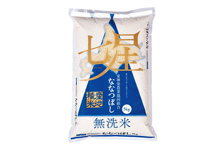 【2624-0048】【12ヶ月定期便】ななつぼし無洗米 5kg×1袋