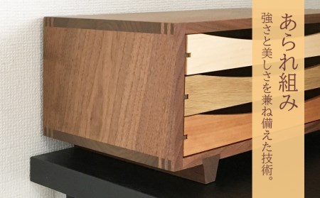 木製レターケース・ミニチェスト　■ 工房 アームズ ■　色樹　A4（ウォルナット）
