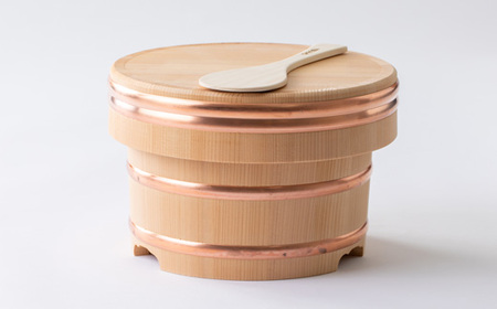 木曽さわら江戸びつ7寸 ひのきしゃもじ中【1246378】