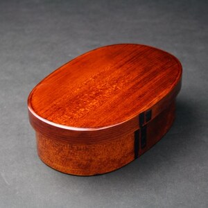 木曽ひのき小判弁当箱　曲げ物【1252841】