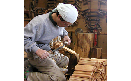 うるし塗お風呂用品腰掛と丸桶　樹林2点セット【1585424】