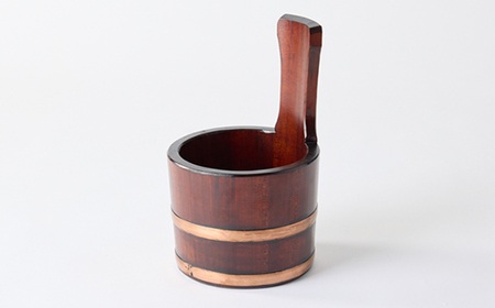 うるし塗お風呂用品腰掛と丸桶と片手桶　樹林3点セット【1585427】