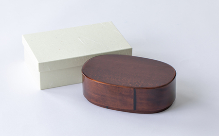 木曽ひのき小判メンパ(深いフタ)　大　お弁当箱【1246367】