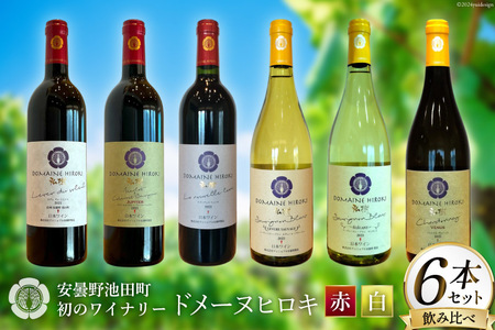 白 赤 ワイン 750ml 6本 セット [ヴィニョブル安曇野 長野県 池田町 48110722] フルボディ 飲み比べ ワインセット