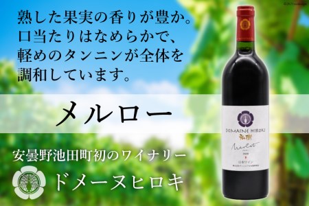 【熟した果実の香り】 赤 ワイン メルロー 750ml×1本 [ヴィニョブル安曇野 DOMAINE HIROKI 長野県 池田町 48110598]