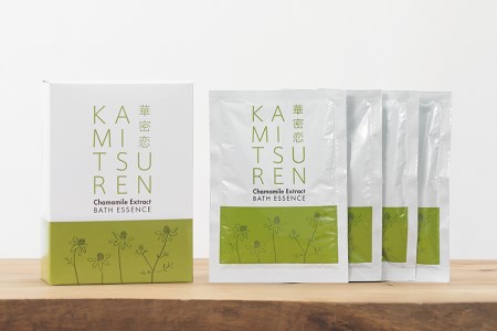 華密恋 国産 カモミールの薬用入浴剤 50mL×9包［9日分］ [長野県 池田町 48110497]