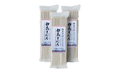 白馬産そば粉を使用 信州そば　200g×8袋　長野県白馬村/蕎麦 国産【I0040508】