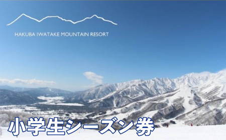 白馬岩岳スノーフィールド 小学生シーズン券/長野県白馬村 HAKUBA IWATAKE スキー チケット リフト券 パウダースノー ゲレンデ 北アルプス 白馬岩岳スノーフィールド おすすめ 人気 ウィンタースポーツ ギフト 贈答 【L0200281】