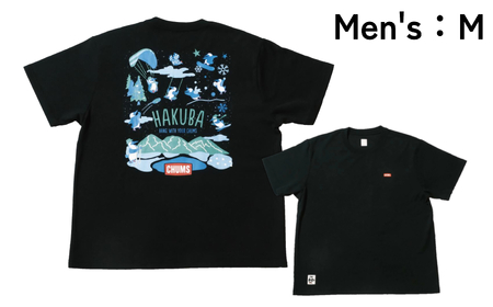 CHUMS Tシャツ バックプリント メンズ:M /ブラック