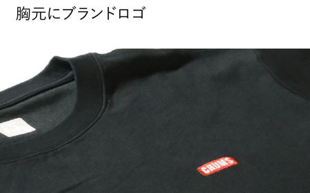 CHUMS Tシャツ バックプリント  ウィメンズ：L /ブラック