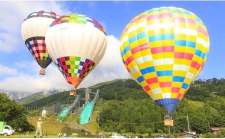 熱気球係留体験（ファミリー）大人1名・子ども1名分/長野県白馬村　観光 体験 アクティビティ【L0250305】