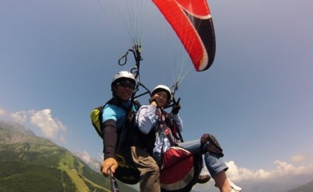 パラグライダータンデムフライト　1名様　長野県白馬村【L0280308】