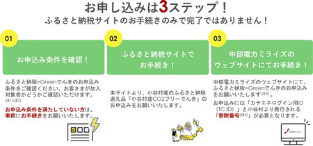 小谷村産 CO2フリーでんき 30,000 円コース（注：お申込み前に条 件を必ずご確認ください） ／中部電力ミライズ 電気 長野県 小谷村