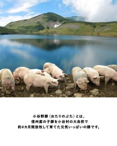 長野県小谷村の特産小谷野豚で作ったソーセージの3点セット