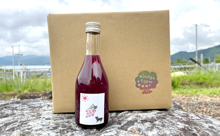 【完全無添加】【安心安全】【こだわりの搾汁製法】種あり巨峰ジュース300ml×4本セット【栽培期間中 除草剤・ネオニコチノイド系農薬・化学肥料不使用】 果実飲料 フルーツジュース 飲み物 グレープジュース