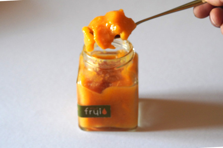 【ふるさと納税】Frui（フリュイ）「花御所柿ジャム」 180g×3個セット｜季節限定（冬～夏頃）☆カフェこあらいの手作りフルーツジャム【長野県信濃町】