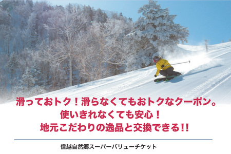 【10月1日より発送開始】共通リフト券「信越自然郷スーパーバリューチケット 2024-2025」ふるさと納税限定配布分｜北信・妙高エリアの21ヶ所のスキー場で使えるリフトクーポン券5枚綴り！ 【長野県信濃町ふるさと納税】