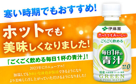【3回定期便】伊藤園 ごくごく飲める毎日1杯の青汁 280g×48本 2ケース 青汁 無糖青汁 あおじる 飲料 カロリー 糖質 健康 岐阜市/伊藤園 岐阜支店 [ANCX006]