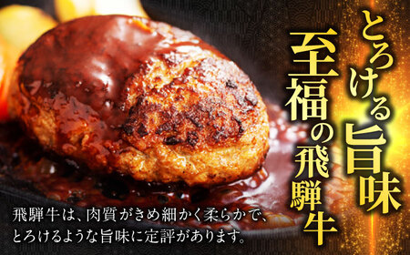飛騨牛 生ハンバーグ（200g×4個） 牛肉 100% 手ごね 特大 国産牛 冷凍 和牛 岐阜市/丸福商店 [ANBO029]