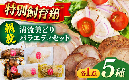 鶏肉 朝挽き 清流美どり バラエティ5点セット [ANDL007] 鶏肉