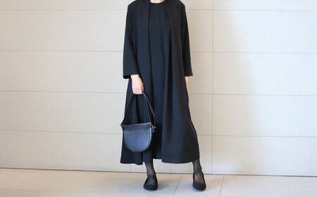 ワンピース 寄り添うワンピース ブラックフォーマル [ANGD005] ワンピース