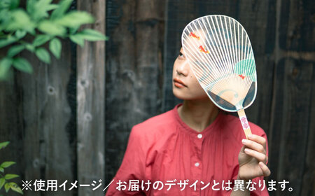 うちわ 水うちわ 岐阜蝶(台座付) [ANCA045] うちわ