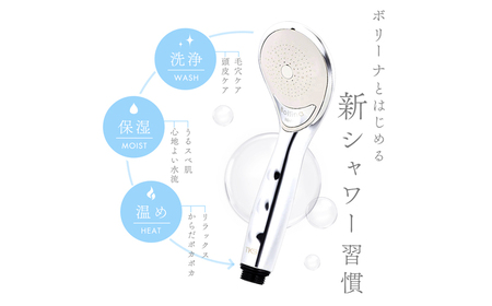 シャワーヘッド ボリーナ ニンファ プラス TK-7100-P 日本製 節水 岐阜市 / WATER CONNECT[ANHJ001]