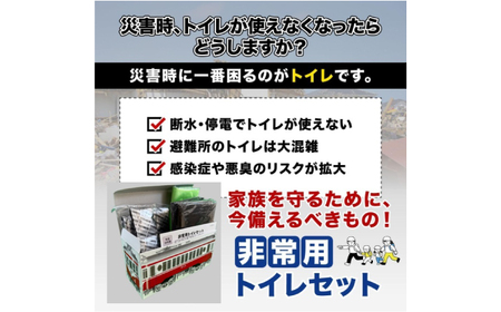 非常用トイレセット 旧名鉄岐阜市内電車モ513トレインBOX 携帯トイレ 防災グッズ 災害 岐阜市 / エスイーアイ[ANDV008]