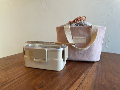 【のこり染】２way保冷ランチバッグ