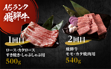 定期便 5回 A5飛騨牛 ご褒美 | 定期便