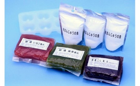 水の都大垣名物 水まんじゅう が作れるセット 25個 3回分 大垣名水仕込み こしあん使用 岐阜県大垣市 ふるさと納税サイト ふるなび