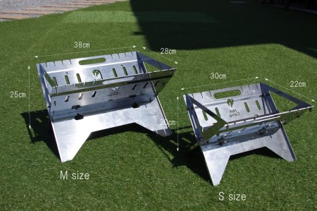 【Hot Camp】 Fire Base 焚き火台 Mサイズ ステンレス製