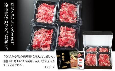 訳あり 飛騨牛 切落とし 600g（150g×4パック） 冷凍真空パック | 肉 お肉 切り落とし すき焼き すきやき 黒毛和牛 和牛 個包装 小分け 人気 おすすめ 牛肉 ギフト お取り寄せ【飛騨高山ミート MZ012】