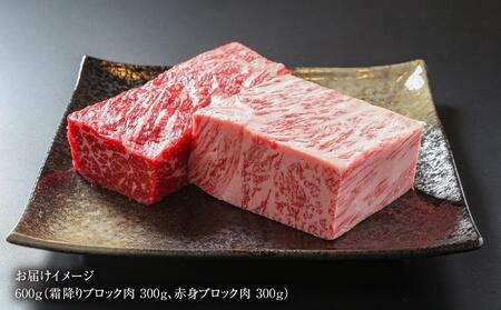 飛騨牛 ブロック肉[塊]  (霜降り / 赤身 2種 牛肉 計600g) 　ローストビーフ ステーキ  肉 食べ比べ【飛騨高山ミート MZ023】